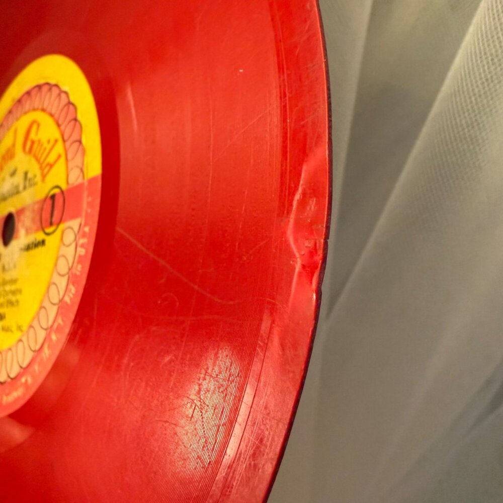 Vintage 1953 Down By The Station Record Guild Red 6.5in 78RPM Warren Gardner - Picture 5 of 10